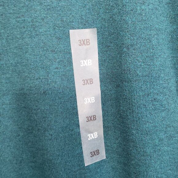 NEW Sonoma Men's Teal Crewneck Sweater, Size 3X - Picture 4 of 9
